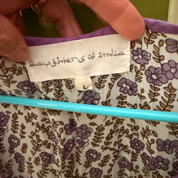 Daughters of India NWOT never worn Purple Floral Maxi Dress - Picture 4 of 10